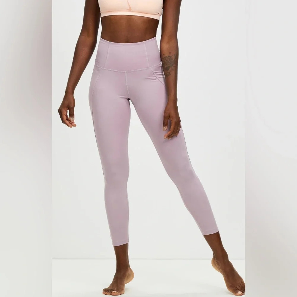 Nike Dri-FIT Yoga High Waisted Leggings Light Pink Medium